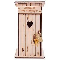 Копилка туалет 1 кабинка "Деньги не пахнут" белая во Краснотурьинске